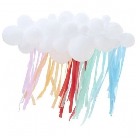 DIY γιρλάντα μπαλονιών σύννεφο με ουράνιο τόξο - ΚΩΔ:MIX-667-BB