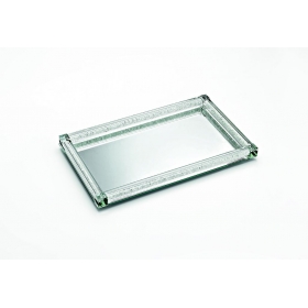 Κρυστάλλινος δίσκος με καθρέφτη 37X23cm - ΚΩΔ:144-7003-MPU