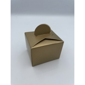 Χάρτινο κουτάκι χρυσό 5X4.5X6cm - ΚΩΔ:207-2378-MPU