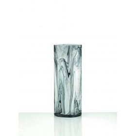 Γυάλινο βάζο marble 12X30cm - ΚΩΔ:402-7023-MPU