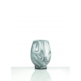 Γυάλινο βάζο marble 15X20cm - ΚΩΔ:402-7032-MPU