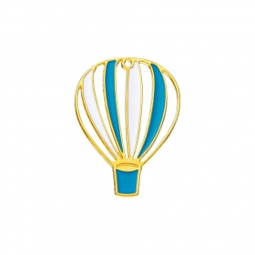 Μεταλλικό σιέλ αερόστατο 4X5.5cm - ΚΩΔ:M11483S-AD