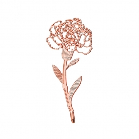 Μεταλλικό ροζ χρυσό τριαντάφυλλο 3X7.5cm - ΚΩΔ:M11485RX-AD