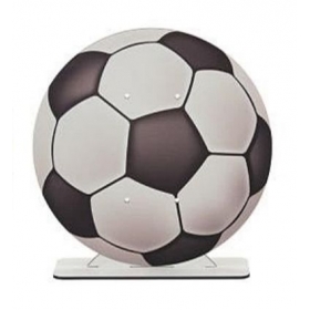 Ξύλινη επιτραπέζια βάση μπάλα ποδοσφαίρου 22cm - ΚΩΔ:M11410-AD