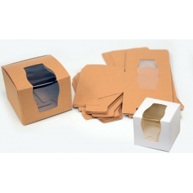 Χάρτινο κουτί με παράθυρο ζελατίνα 9X7cm - ΚΩΔ:506248