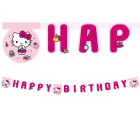 Γιρλάντα happy birthday Hello Kitty 200cm - ΚΩΔ:94703-BB