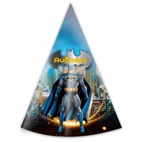 Καπελάκι πάρτυ Batman με όνομα 17cm - ΚΩΔ:P259111-124-BB