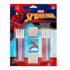 Σετ σφραγίδες και μαρκαδόροι Spiderman 28X21X2.5cm - ΚΩΔ:26817-BB