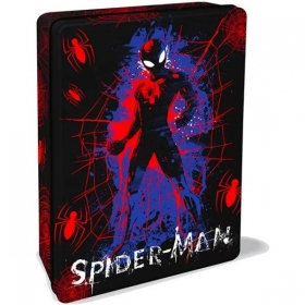 Μεταλλικό κουτί Spiderman με είδη ζωγραφικής 22X16X6cm - ΚΩΔ:38817-BB