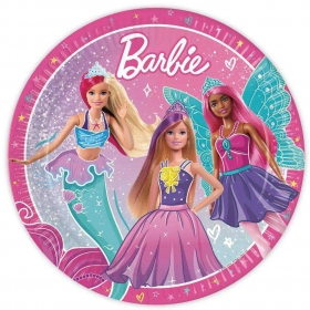 Χάρτινο πιάτο φαγητού Barbie Fantasy 23cm - ΚΩΔ:94566-BB
