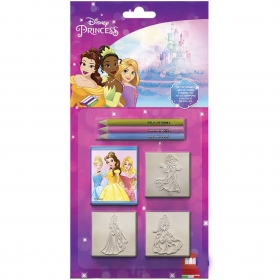 Σετ σφραγίδες και ξυλομπογιές Πριγκίπισσες Disney 28X14cm - ΚΩΔ:BB0003660-BB