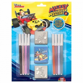 Σετ σφραγίδες και μαρκαδόροι Mickey Mouse 28X21X2.5cm - ΚΩΔ:26945-BB