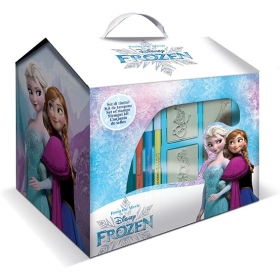 Σπιτάκι Frozen με είδη ζωγραφικής 24.5X17X24cm - ΚΩΔ:BB0009981-BB