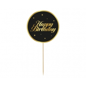 Topper τούρτας happy birthday sparkles 20X10cm - ΚΩΔ:RV-DTGC-BB