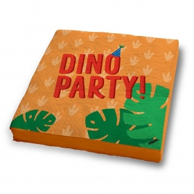 Χαρτοπετσέτες dino party 33X33cm - ΚΩΔ:NA33DP06-BB