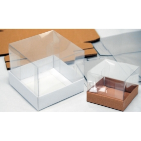 Χάρτινο κουτί με ψηλό καπάκι ζελατίνα 9X7cm - ΚΩΔ:506244