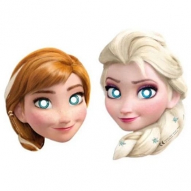Χάρτινες μάσκες Frozen Έλσα και Άννα - ΚΩΔ:085967-BB