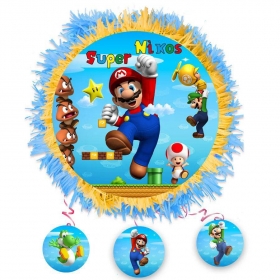 Χειροποιητη Πινιατα Super Mario 40X40Cm - ΚΩΔ:553153-50-Bb