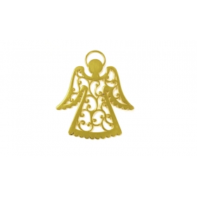 Μεταλλικος Χρυσος Αγγελος 8X9Cm - ΚΩΔ:530001