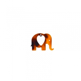 Πλέξι Ακρυλικό Μοτίφ Ελέφαντας 65x50mm - Καφέ Ανοιχτό Ταρταρούγα - ΚΩΔ:71481155.174-NG