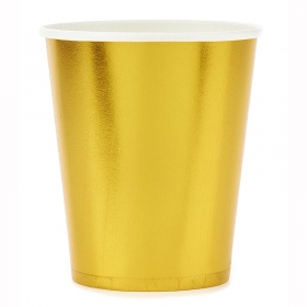 Χάρτινο ποτήρι χρυσό 250ml - ΚΩΔ:RT115-NU