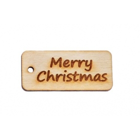 Ξυλινο Ταμπελακι Merry Christmas - ΚΩΔ:M1087-Ad