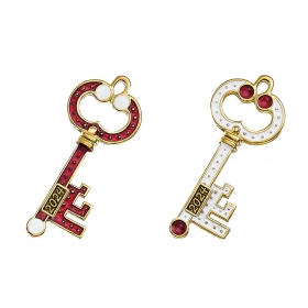 Μεταλλικό κρεμαστό κλειδί με σμάλτο και χρονολογία 2.5X6cm - ΚΩΔ:M2024-10560-AD