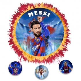 Πινιάτα ποδοσφαιριστής - Lionel Messi με όνομα 40X40cm - ΚΩΔ:553153-221-BB