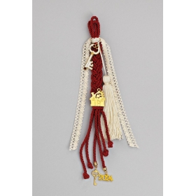 Κρεμαστό γούρι διακοσμημένο χρυσό σπιτάκι και κλειδί - ΚΩΔ:EG21011-AD