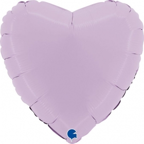 Μπαλόνι Foil 18"(45cm) Λιλά Ματ Καρδιά - ΚΩΔ:180M02L-BB