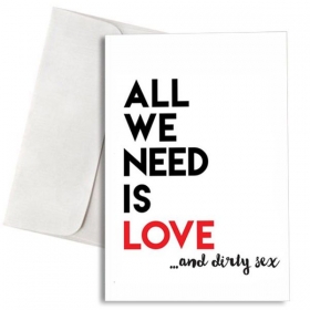 Καρτα Αγαπης “Love & Dirty Sex” - ΚΩΔ:Xk14001K-38-Bb