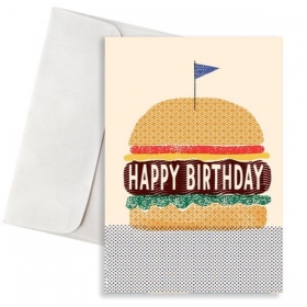 Καρτα Γενεθλιων Burger - ΚΩΔ:Xk14001K-57-Bb