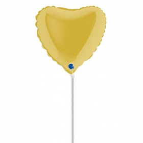Μπαλονι Foil 10"(25Cm) Mini Shape Καρδια Παστελ Κιτρινη – ΚΩΔ.:09016Py-Bb