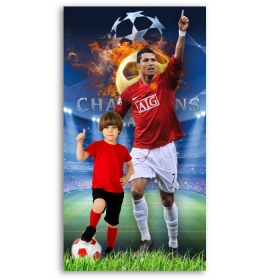 Αφίσα ποδοσφαιριστής - Cristiano Ronaldo με φωτογραφία 130Χ70cm - ΚΩΔ:5531127-146-BB