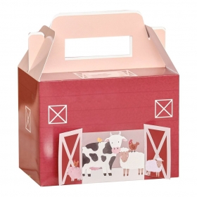 Σετ παιδικό κουτί φαγητού ζώα της φάρμας 20X18X12cm - ΚΩΔ:FA-108-BB