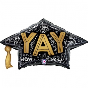 Μπαλόνι foil 76cm αποφοίτησης καπέλο YAY! - ΚΩΔ:25260-BB