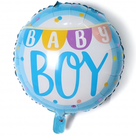 Μπαλόνι foil 45cm baby boy banner - ΚΩΔ:207KD015-BB