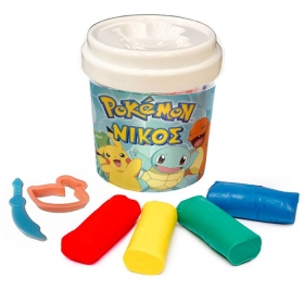 Βαζάκι με πλαστελίνες Pokemon με όνομα 7X6cm - ΚΩΔ:20923032-3-BB