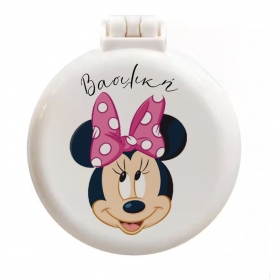Καθρεφτάκι με χτενάκι - Minnie Mouse με όνομα 6.5cm - ΚΩΔ:2092303-5-BB