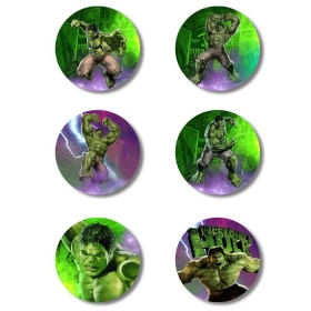 Ξύλινες κονκάρδες Hulk 5cm - ΚΩΔ:P25964-173-BB