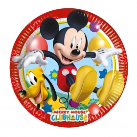 Χάρτινα πιάτα γλυκού Mickey Mouse 20cm - ΚΩΔ:93490-BB