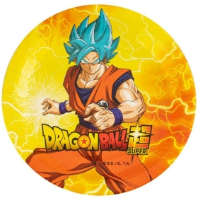 Χάρτινα πιάτα πάρτυ Dragon Ball 18cm - ΚΩΔ:12806-DB-BB