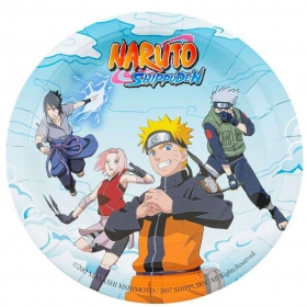 Χάρτινα πιάτα πάρτυ Naruto 18cm - ΚΩΔ:12806-NA-BB