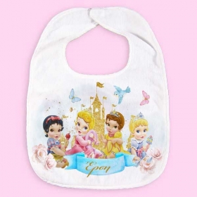 Σαλιάρα Baby Πριγκίπισσες Disney με όνομα 24X37cm - ΚΩΔ:SUB1010161-36-BB