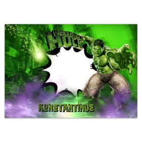 Χάρτινο σουπλά τραπεζιού Hulk - ΚΩΔ:D1406-180-BB