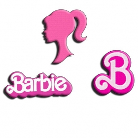 Ξύλινες κονκάρδες Barbie 5cm - ΚΩΔ:P25964-162-BB