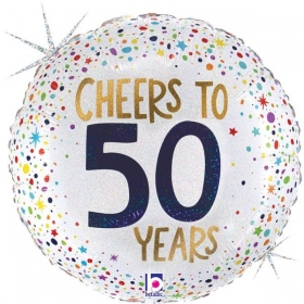 Μπαλόνι foil 45cm Cheers To 50 Years - ΚΩΔ:26216GH-BB