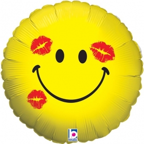 Μπαλόνι foil 45cm emoji face kisses - ΚΩΔ:16862-BB