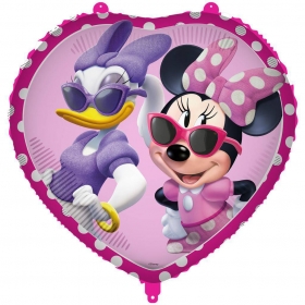 Μπαλόνι foil 45cm καρδιά Minnie & Daisy - ΚΩΔ:94989-BB