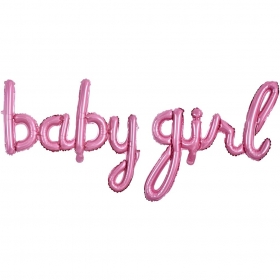 Μπαλόνι foil ροζ φράση baby girl - ΚΩΔ:207FS053-BB